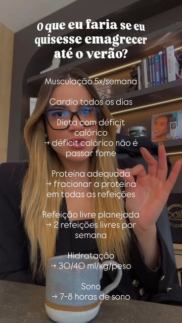 Post: o que eu faria se quisesse emagrecer até o verão